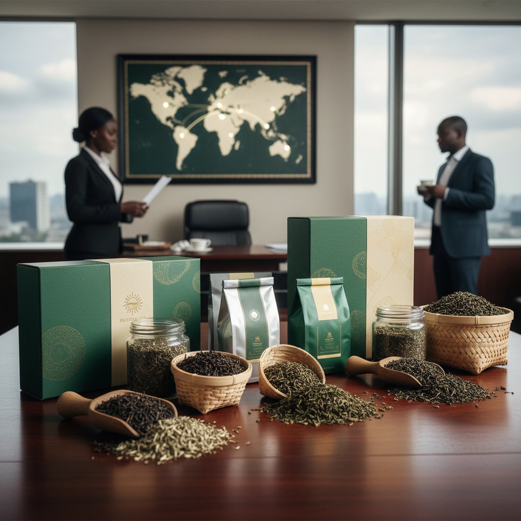 Kenyan tea-growing landscape