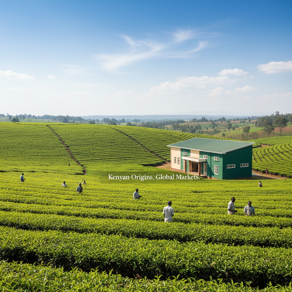 Tea fields in the Kenyan highlands